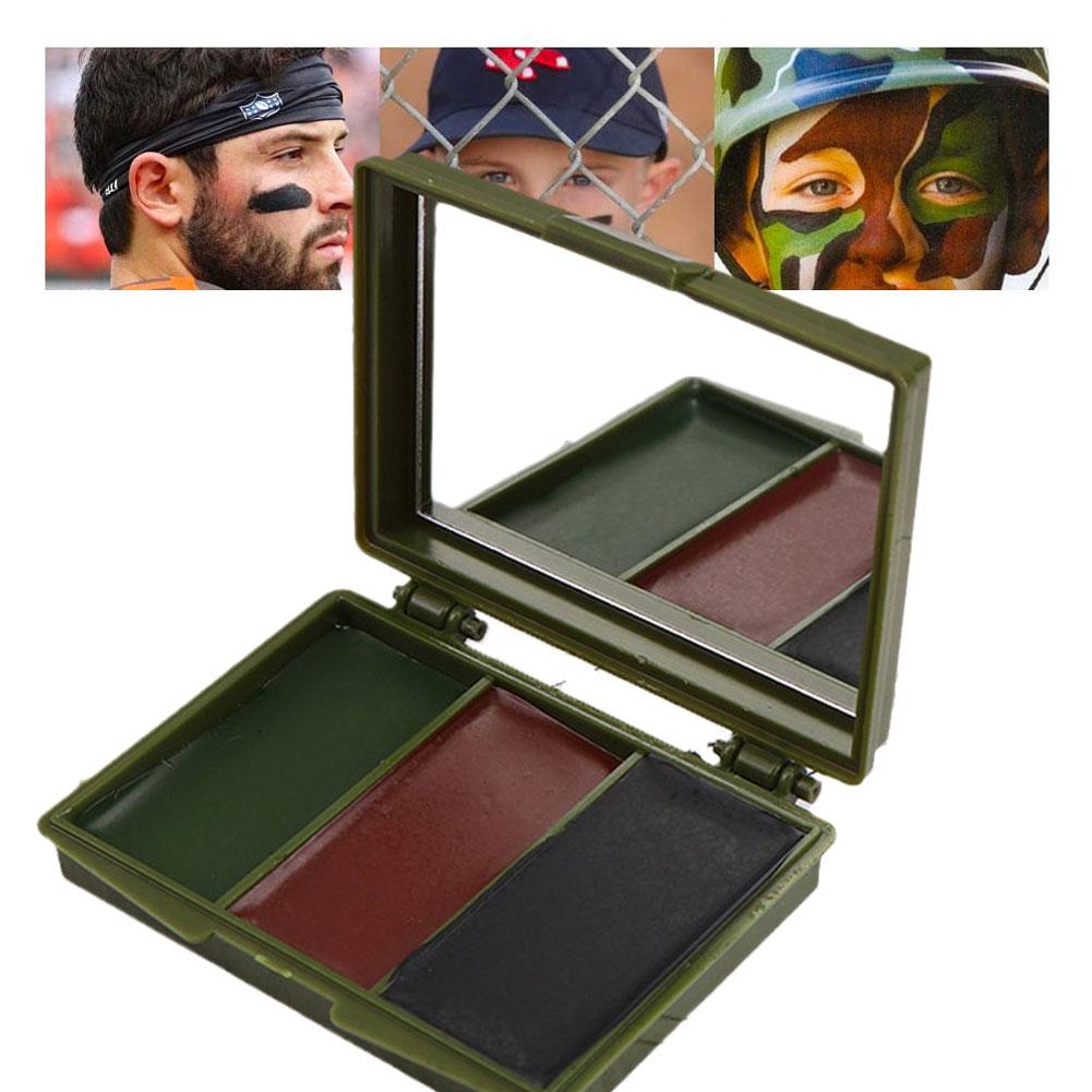 Üç Renkli Kamuflaj Yüz Boyama  - Camo Face Paint incelemesi ve fiyatı